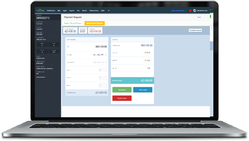 Best travel crm Payment