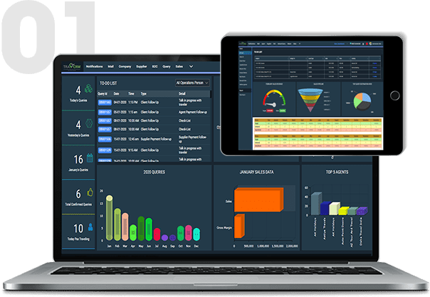 Best travel crm Multi Dashboards